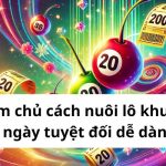 cách nuôi lô khung 3 ngày